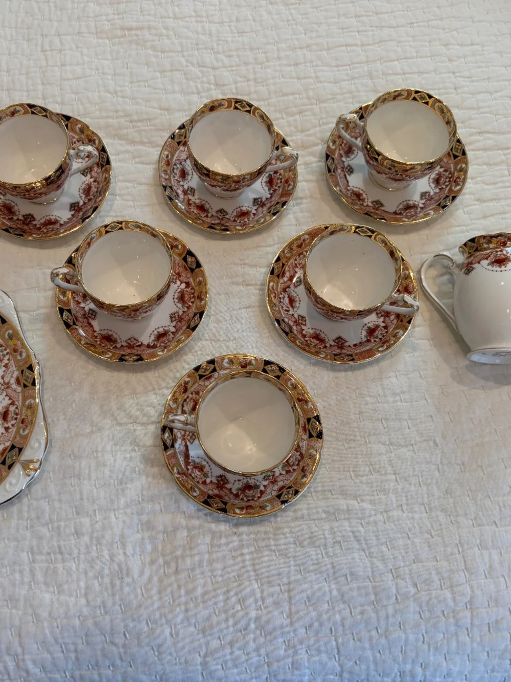 21 PIECE ROYAL TARA CARINA BONE CHINA DESSERT SET IRISH